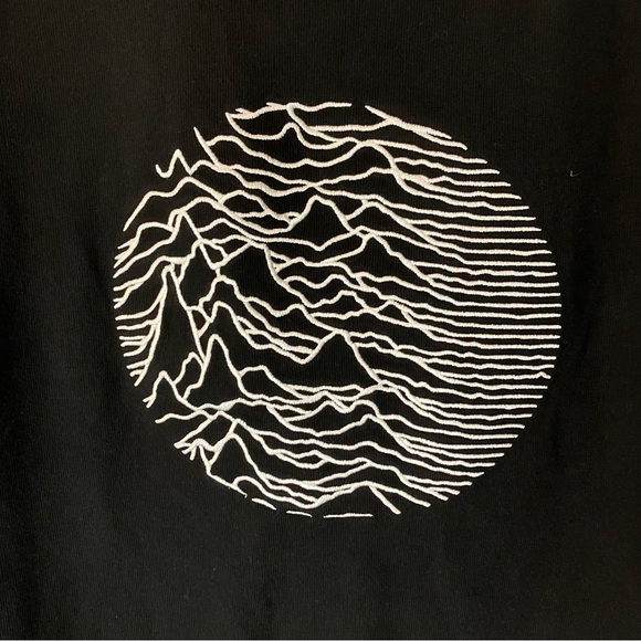 Pleasures x Joy Division Lost Control black crewneck sweatshirt, size small - Picture 2 of 13